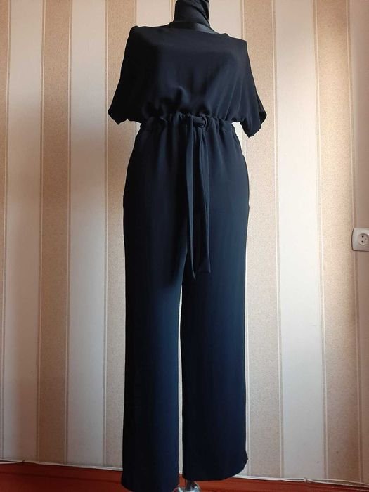 Женский Комбинезон Чёрный Вискоза 36