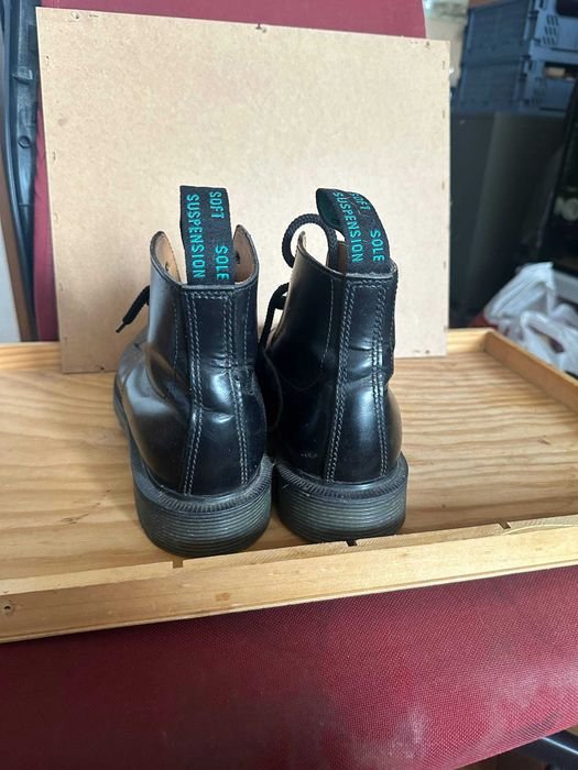 Женские Solovair Ботинки Чёрные Кожа 41