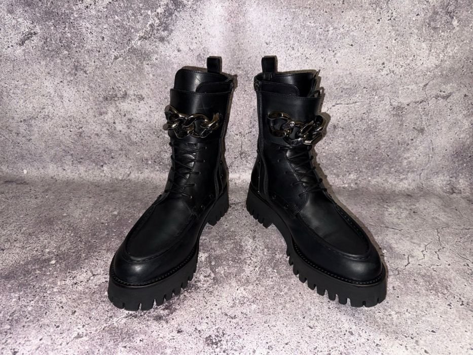 Женские Касадей Ботинки Черные Кожа 41