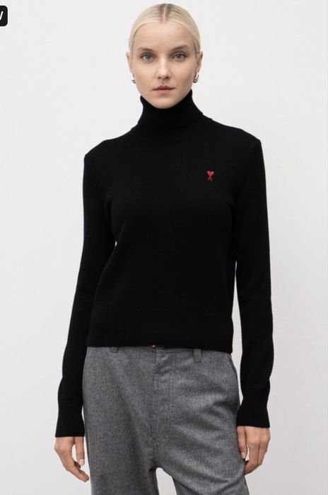 Женский Ami Светр Чёрный Другой материал 34