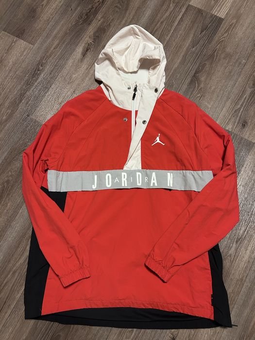 Мужской Air Jordan Ветровка Anorak Красный 38