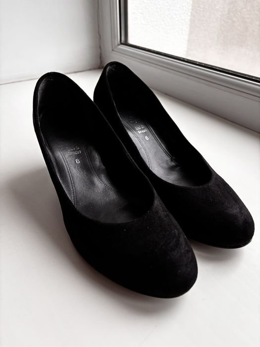 Женские Gabor Туфли Чёрные Замша 39