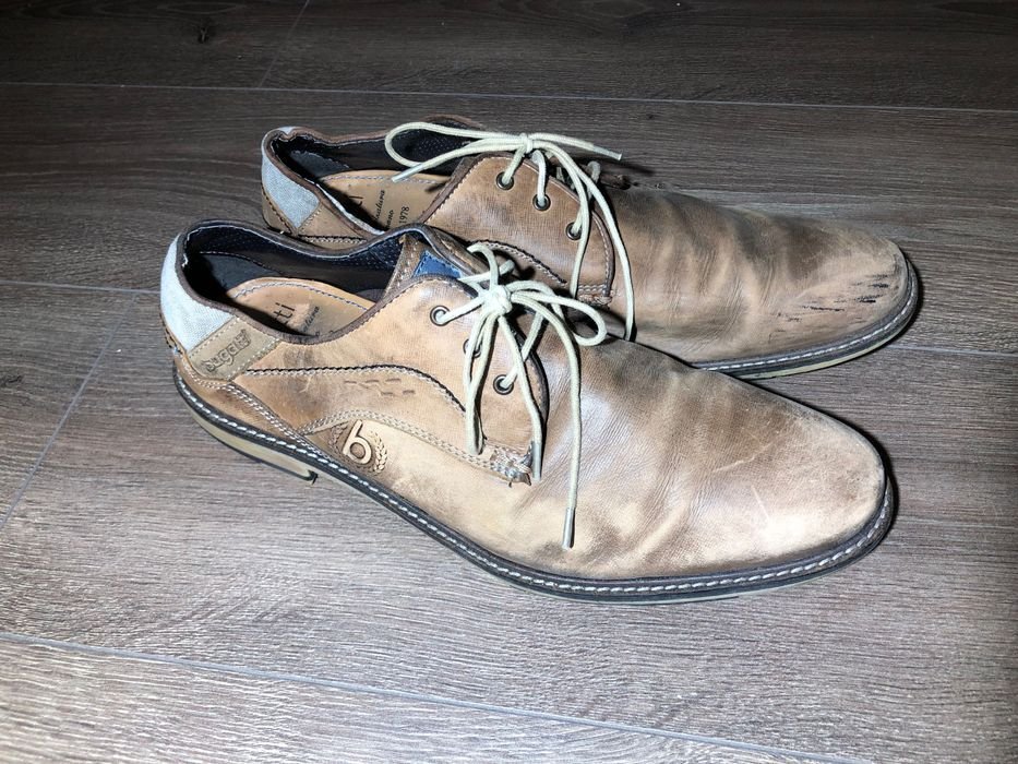 Uomo Bugatti Tacchi Marrone Pelle 45