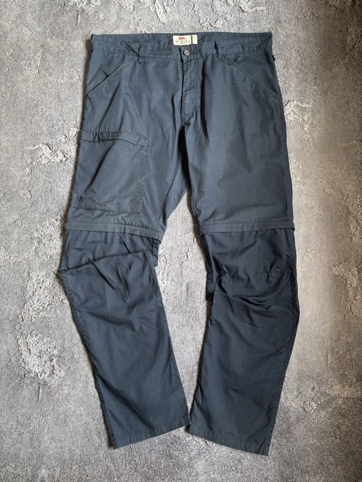 Men Fjällräven Trousers Navy 36-38