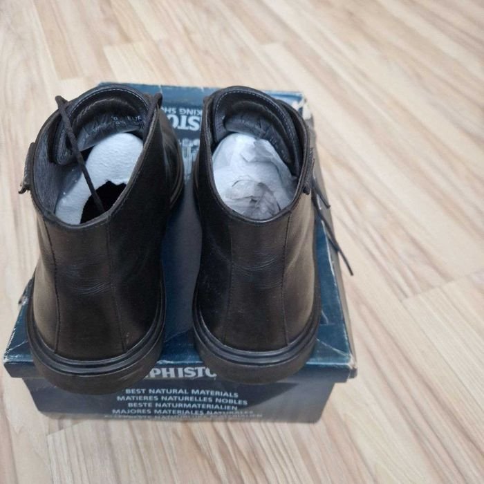 Homme Mephisto Bottes Noires Cuir 44