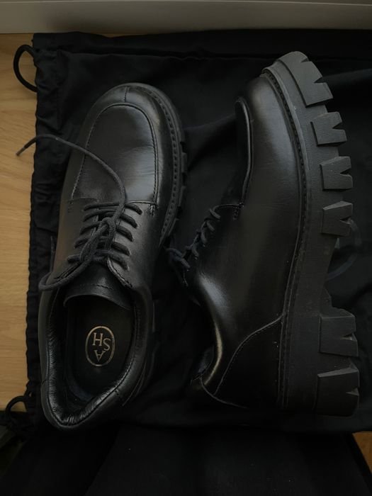 Women Ash Boots Black Leather 38