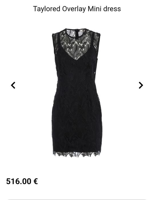 Женское Calvin Klein Платье Чёрное 36