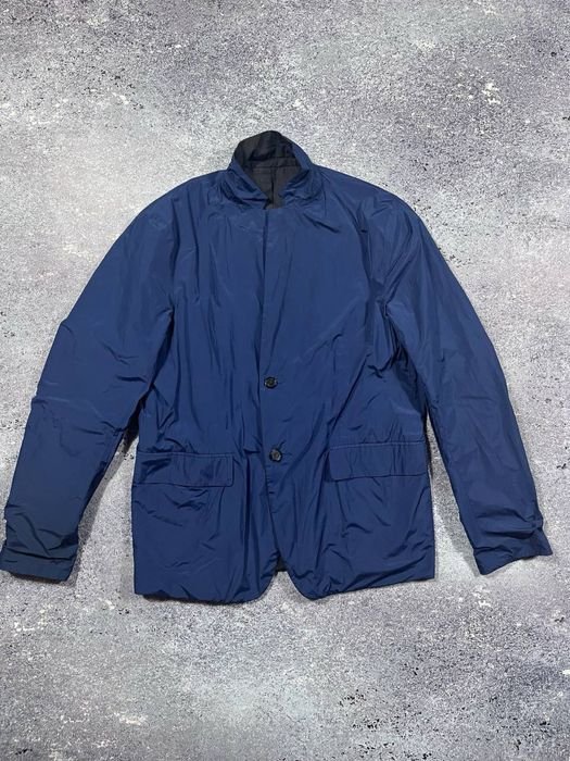 Мужской Jil Sander Куртка Тёмно-синий Нейлон 40