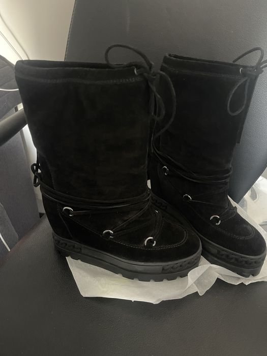 Мужские Casadei Чоботы Чёрные Замша 38