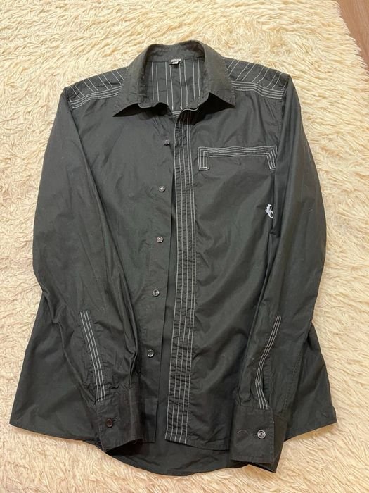 Herren Versace Jeans Couture Hemd Schwarz 38