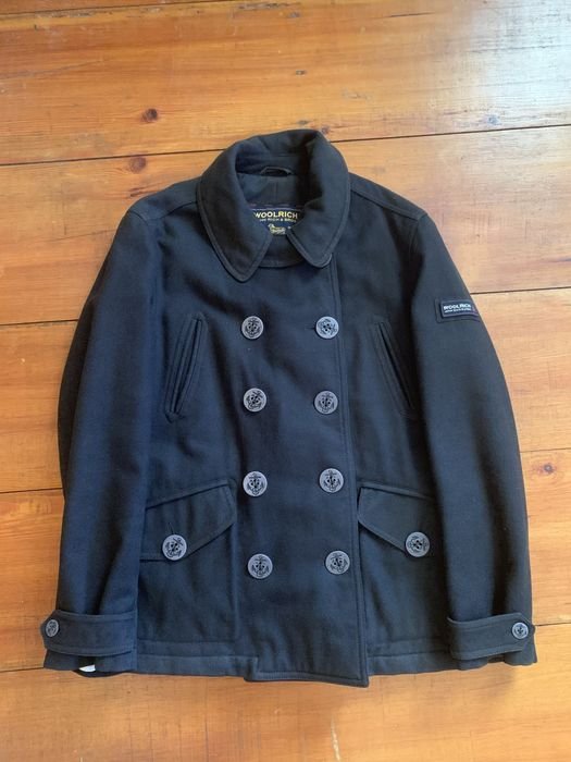Мужской Woolrich Плащ Чёрный 38