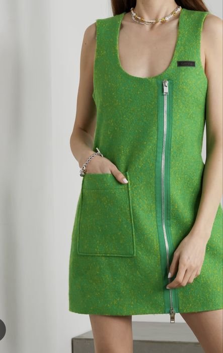 Damen Ganni Kleid Grün 34
