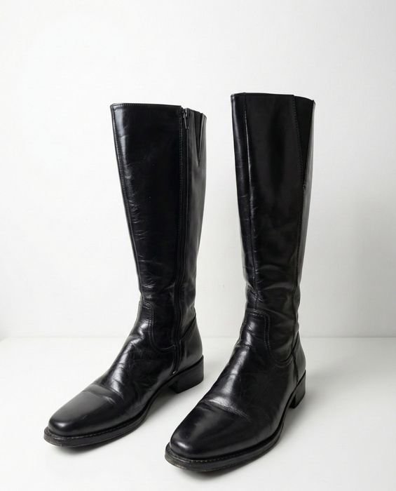 Damen Melvin & Hamilton Stiefel Schwarz Leder 39