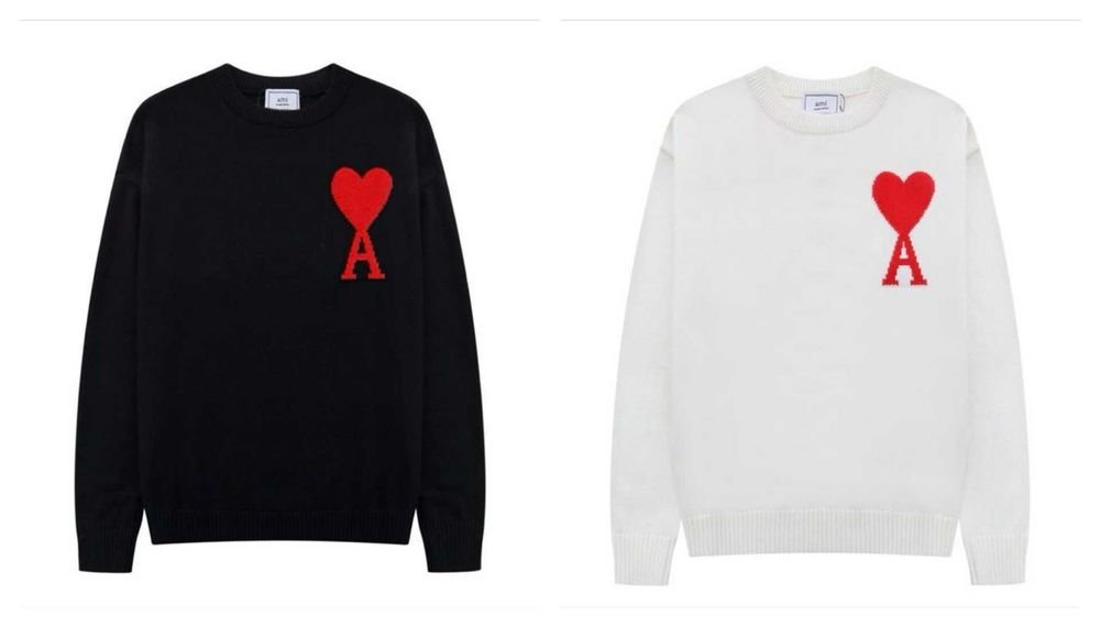 Мужской Ami Paris Светр Чёрный