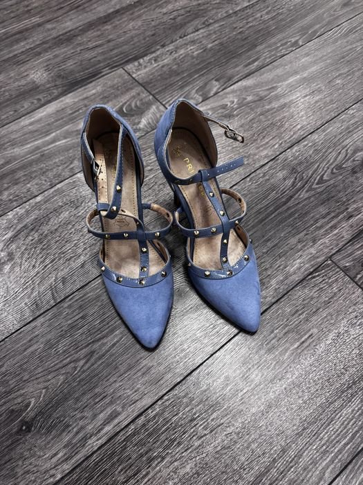 Женские Туфли Синий Нубук 38.5