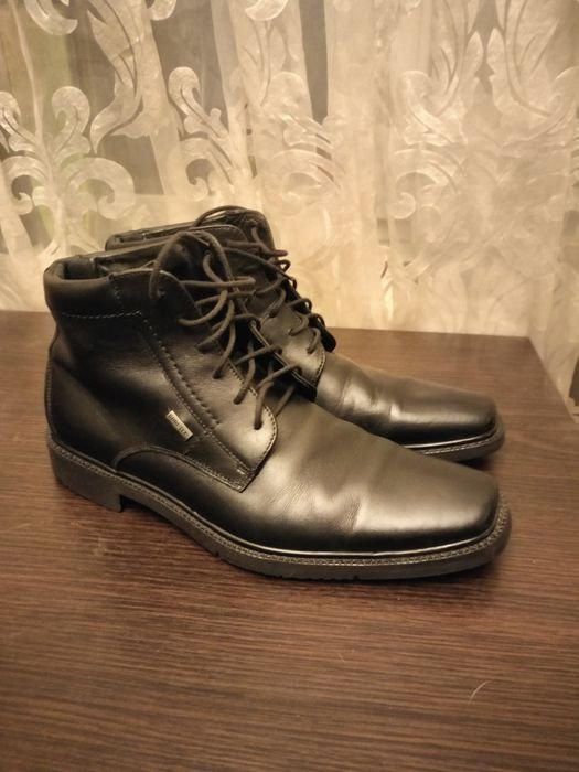Men Lloyd Heels Black Leather 42.5