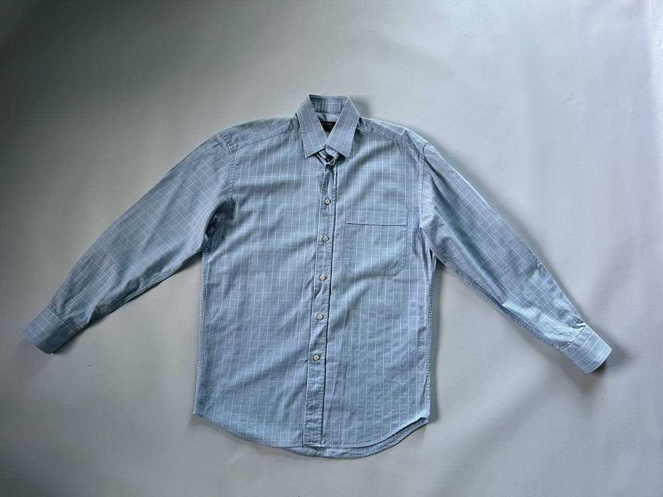 Men Canali Shirt Navy Cotton 38