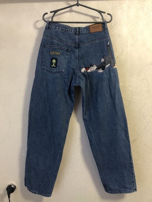 Мужской Iceberg Джинсы Тёмно-синий Джинс 32