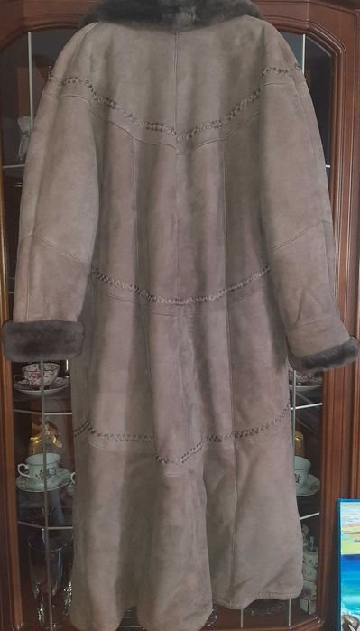 Femme MIDO Manteau Marron Cuir 42