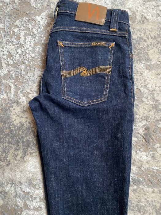 Женские Nudie Jeans Джинсы Синие Деним 34