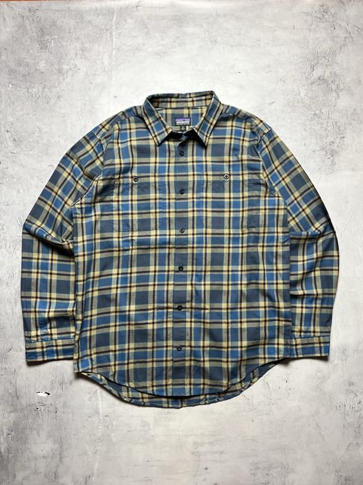 Men Patagonia Shirt Multicolor Cotton 38