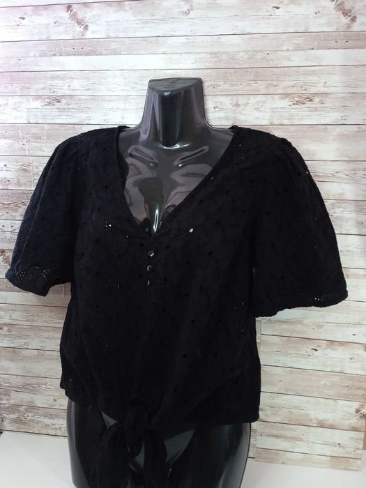 Женская Monsoon Блуза Чёрная Хлопок 38