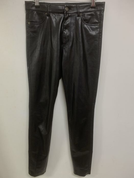 Женские MARCCAIN Штаны Чёрные Экокожа