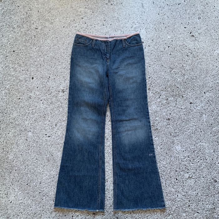 Femme Paul Smith Jeans Évasés Bleu Marine 38