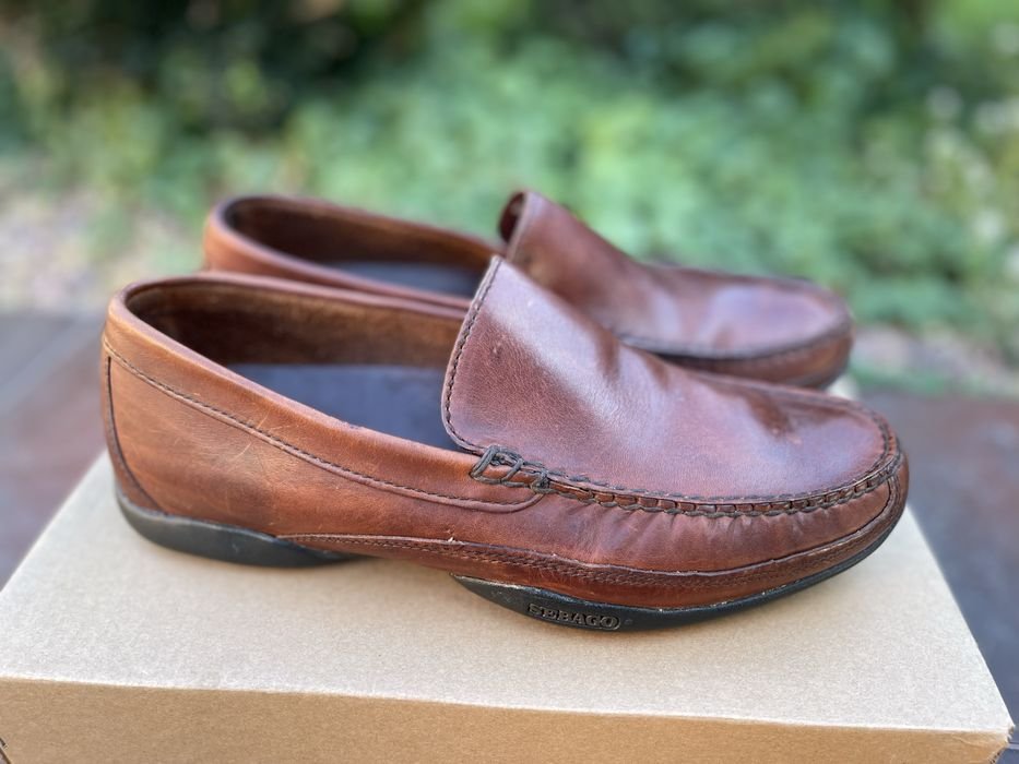 Herren Sebago Slipper Braun Leder 43