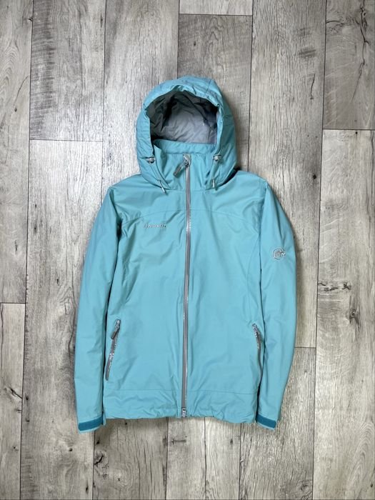 Women Mammut Windbreaker Turquoise Dry-Tech 40