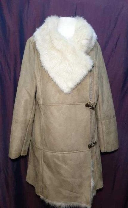 Donna Jasper Conran Cappotto Beige Pelliccia