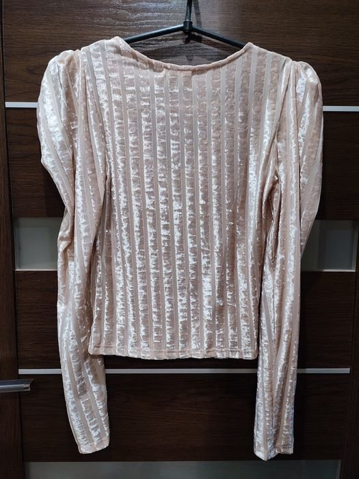 Damen Chloe & Katie Shirt Beige Samt XS-S