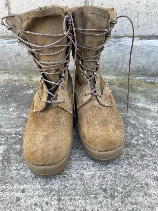 Men LOWA Boots Beige Leather 43