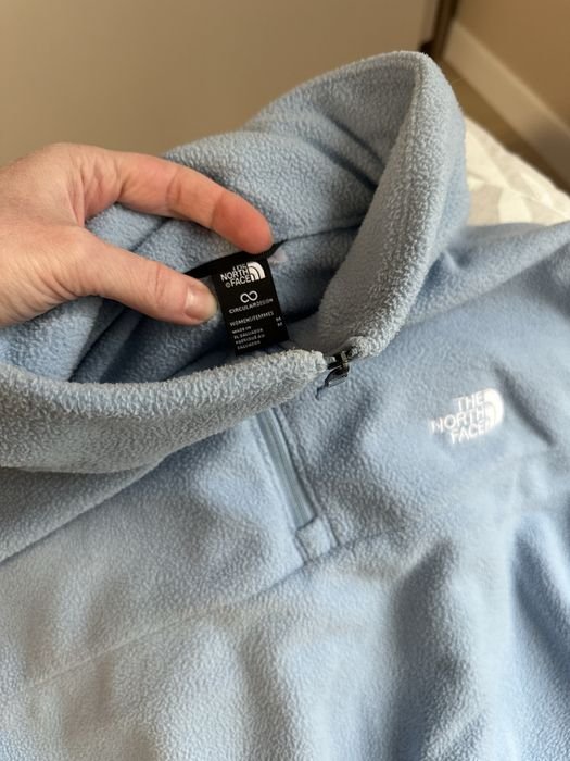 Women The North Face Fleece Sweater Blue