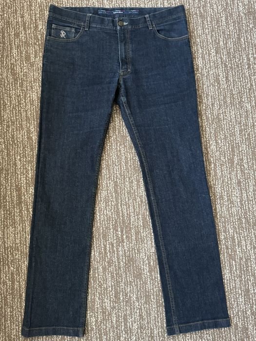 Мужские Stefano Ricci Джинсы Тёмно-синий Джинс