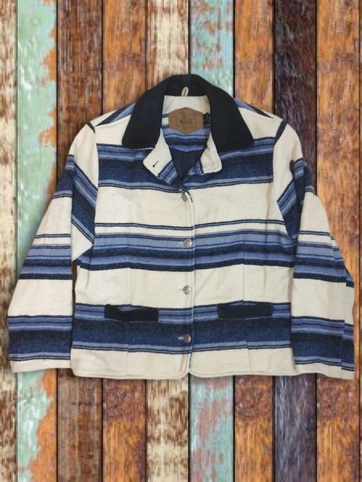 Damen Woolrich Peacoat Vintage Wolle 38