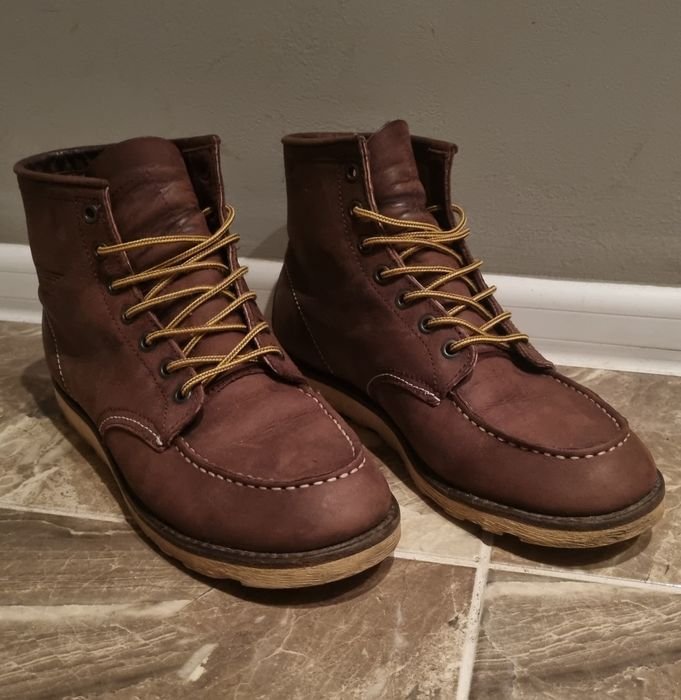 Uomo Red Wing Shoes Stivali Marrone Pelle 42
