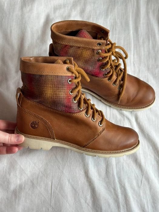 Женские Timberland Ботинки Многоцветный Кожа 37,5