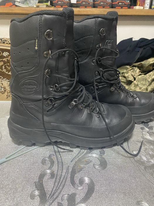 Herren Meindl Stiefel Schwarz Leder 43.5