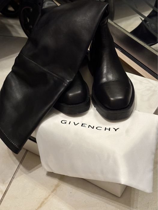 Damen Givenchy Overknee-Stiefel Schwarz Kunstleder