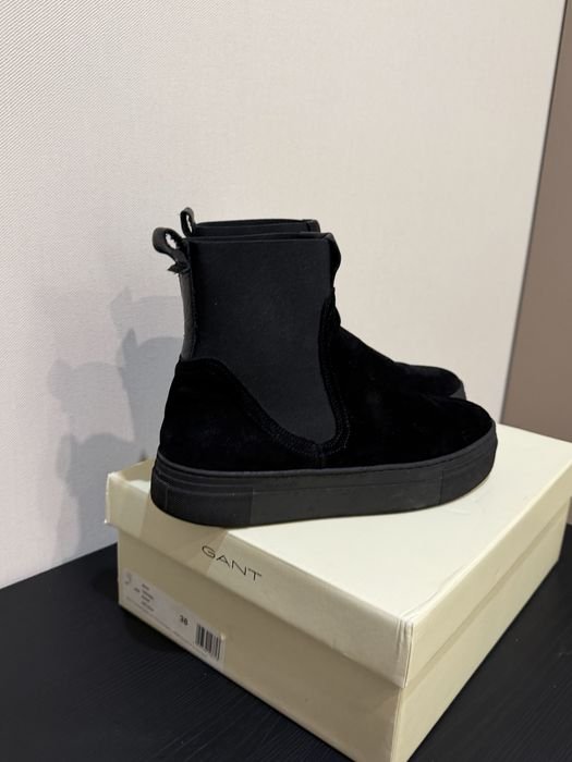 Donna GANT Stivali Neri Camoscio 38