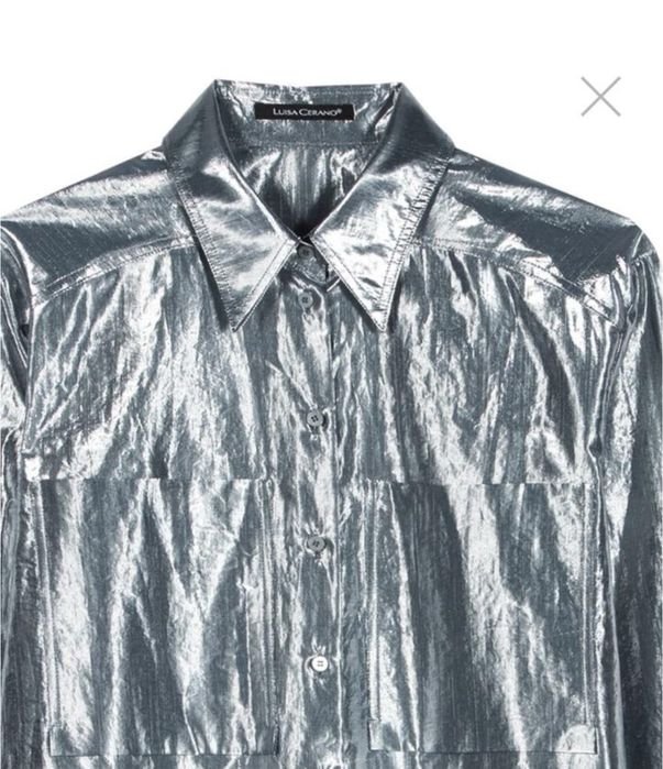 Homme Luisa Cerano Chemise Gris Autre Matériau 40