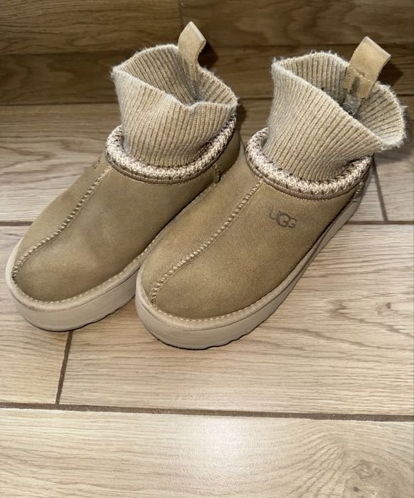 Women Ugg Boots Khaki Suede 36