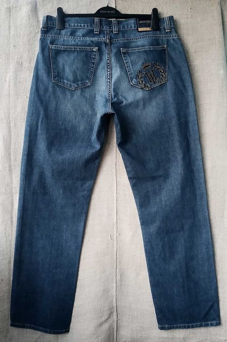 Herren Henry Lloyd Jeans Marineblau Baumwolle