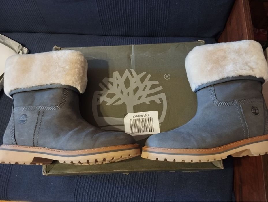 Женские Timberland Ботинки Серый Нубук 37