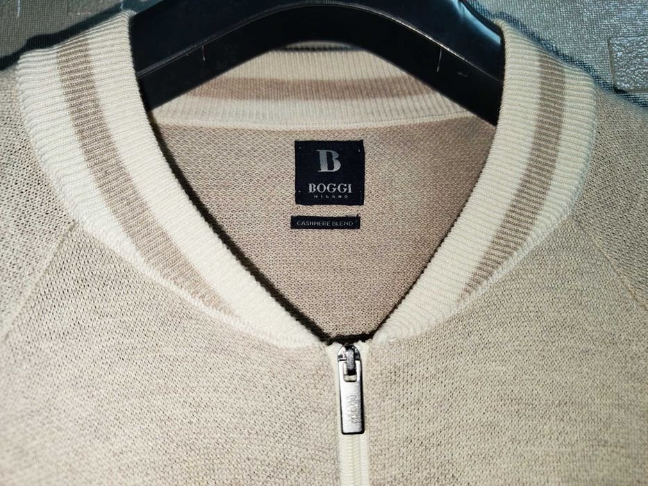 Мужской Boggi Milano Кардиган Бежевый 46