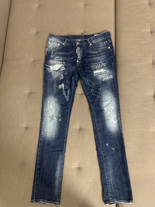 Herren Dsquared2 Jeans Marineblau Denim 32