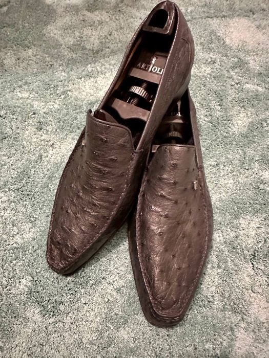 Мужские Artioli Лоферы Коричневые 48