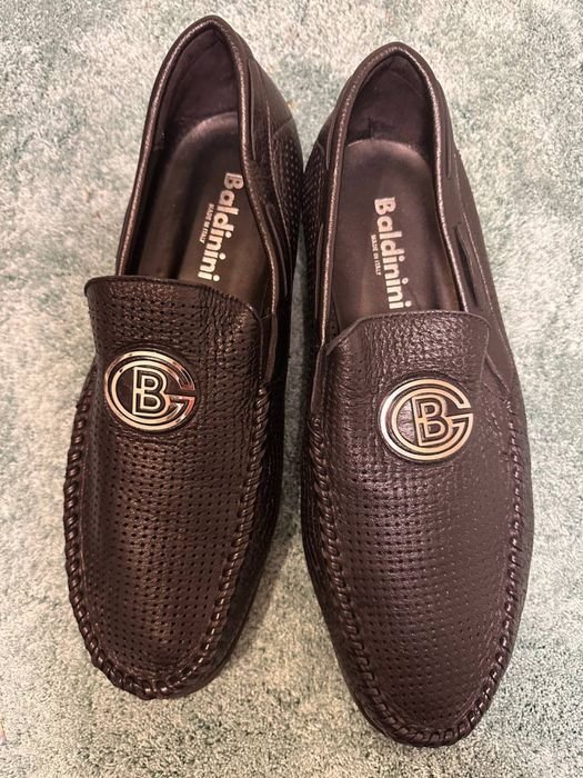 Мужские Baldinini Лоферы Чёрные 46