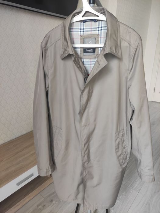 Uomo Bugatti Trench Marrone 42